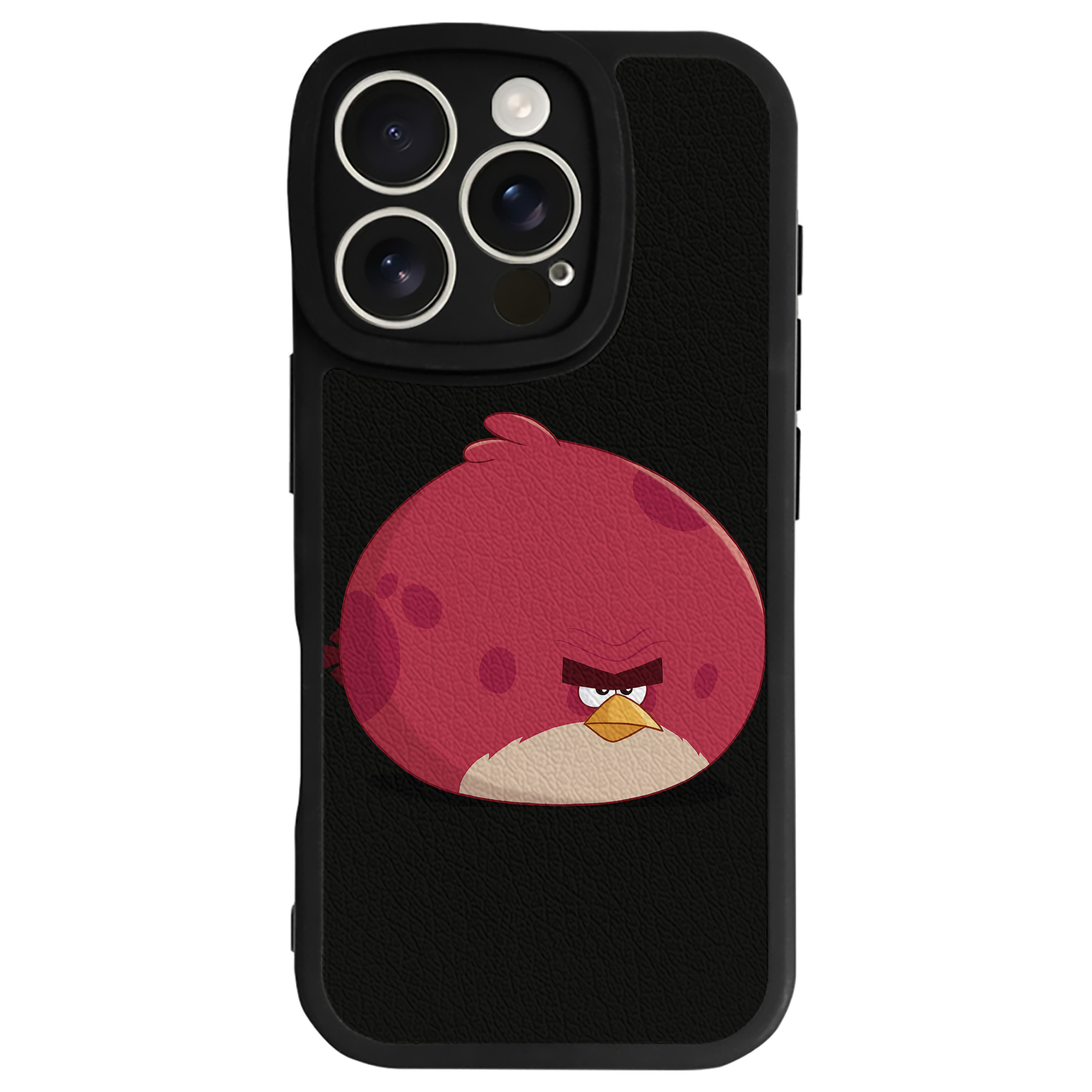 （画像用） Angry Birds アングリーバード 【iPhone 16シリーズ対応】シリコンスマホケース（レザー調） 材質：シリコン
